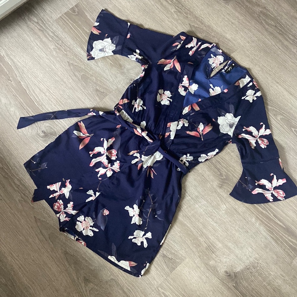 Light weight satin feel romper